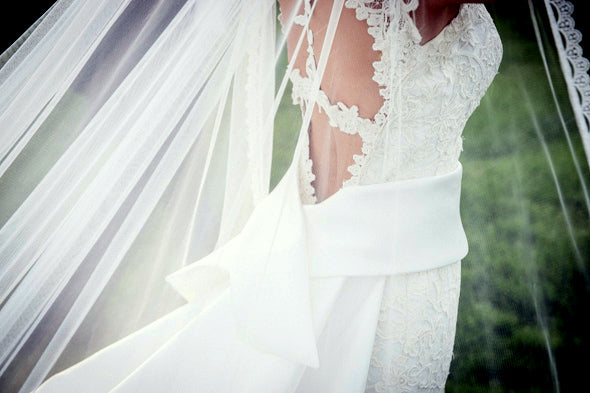Vestido de novia de Eliane hecho por Masum Karimi