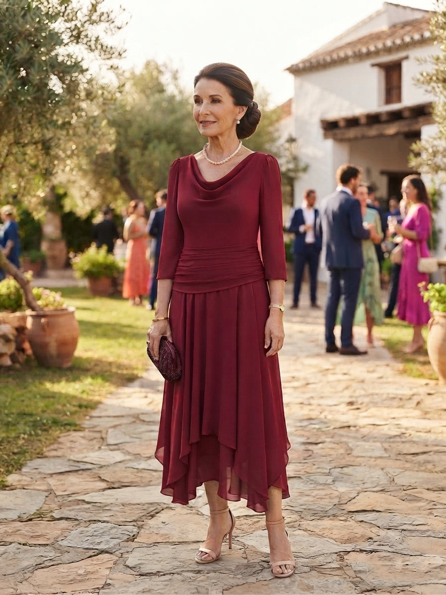 Traje invitada estilo hippy elegante