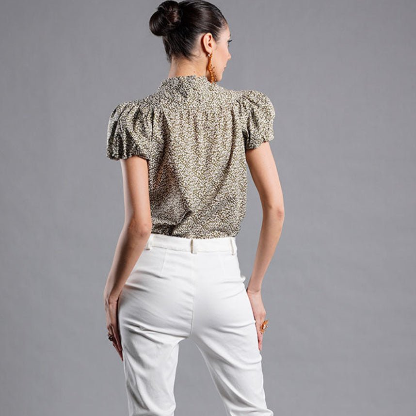Blusa cuello lazo - Masum Karimi