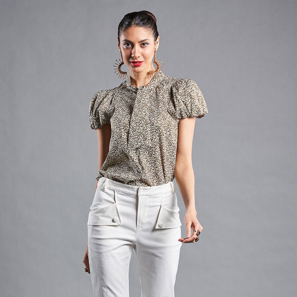Blusa cuello lazo - Masum Karimi