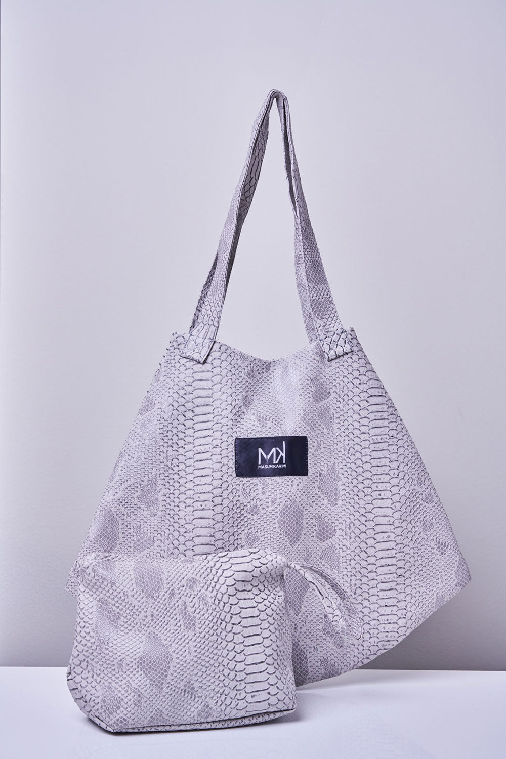 Bolso de mano Piel Vegana Gris - Masum Karimi