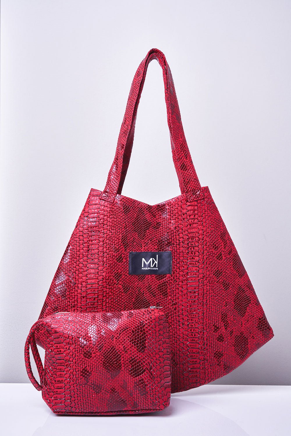 Bolso de mano Piel Vegana Rojo - Masum Karimi