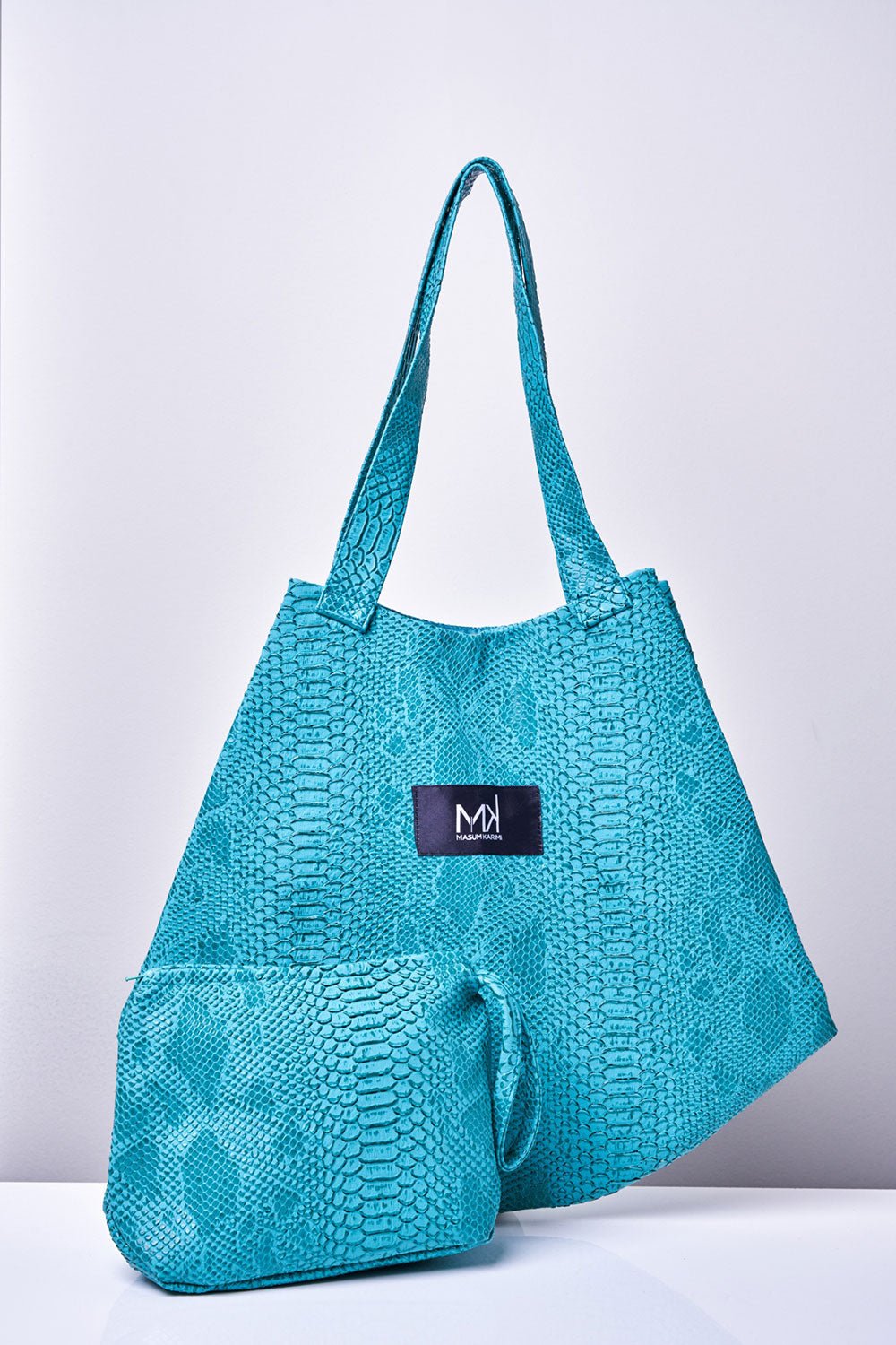 Bolso de mano Piel Vegana Turquesa - Masum Karimi