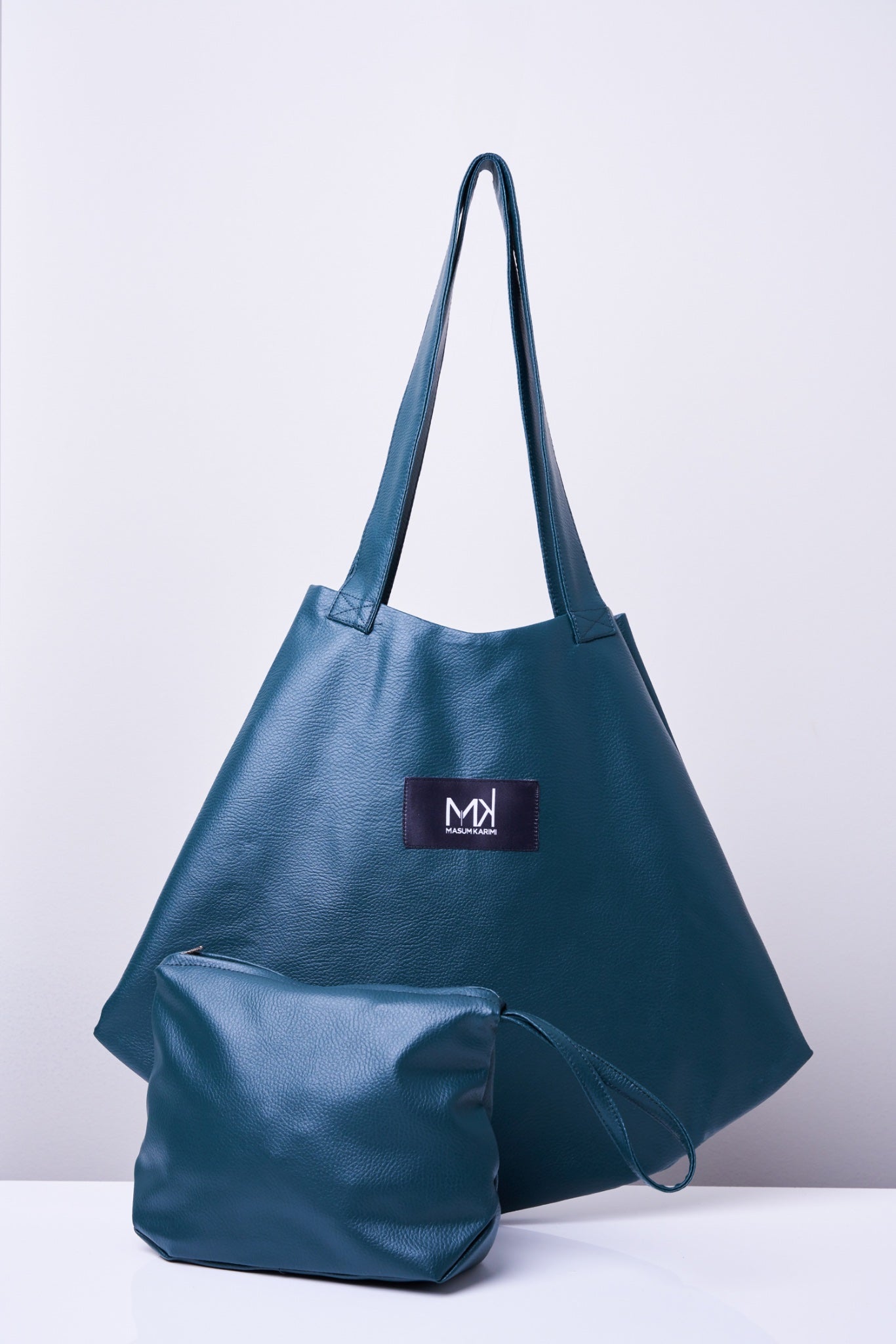 Bolso de mano Piel Vegana Verde Oscuro - Masum Karimi