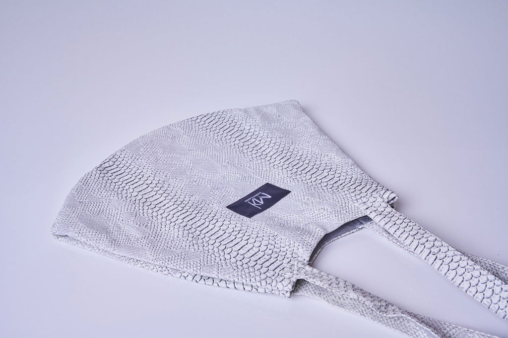 Bolso Tote Piel Vegana Blanco - Masum Karimi