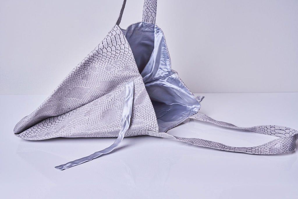 Bolso Tote Piel Vegana Gris - Masum Karimi