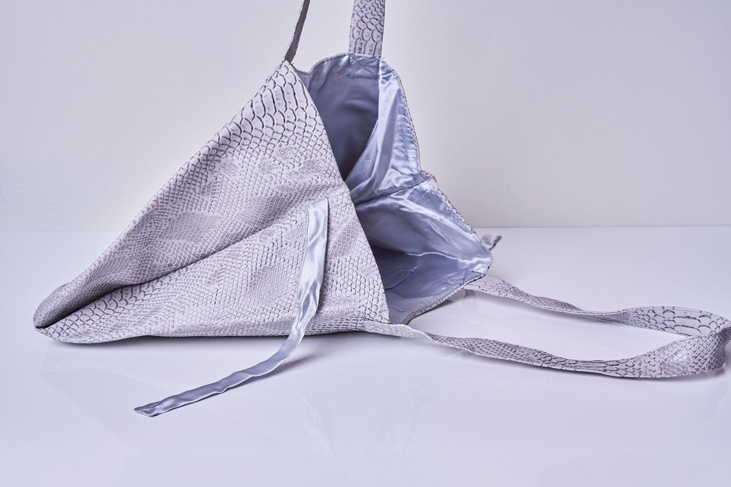 Bolso Tote Piel Vegana Gris - Masum Karimi