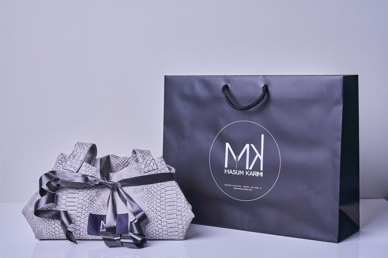 Bolso Tote Piel Vegana Gris - Masum Karimi