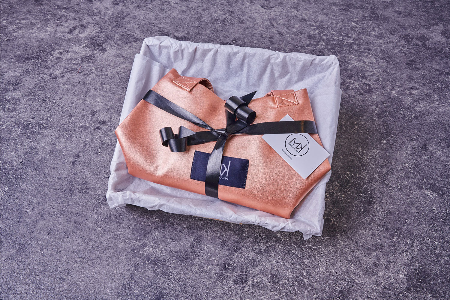 Bolso Tote Piel Vegana Oro Metálico - Masum Karimi