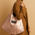 Bolso Tote Piel Vegana Oro Metálico - Masum Karimi