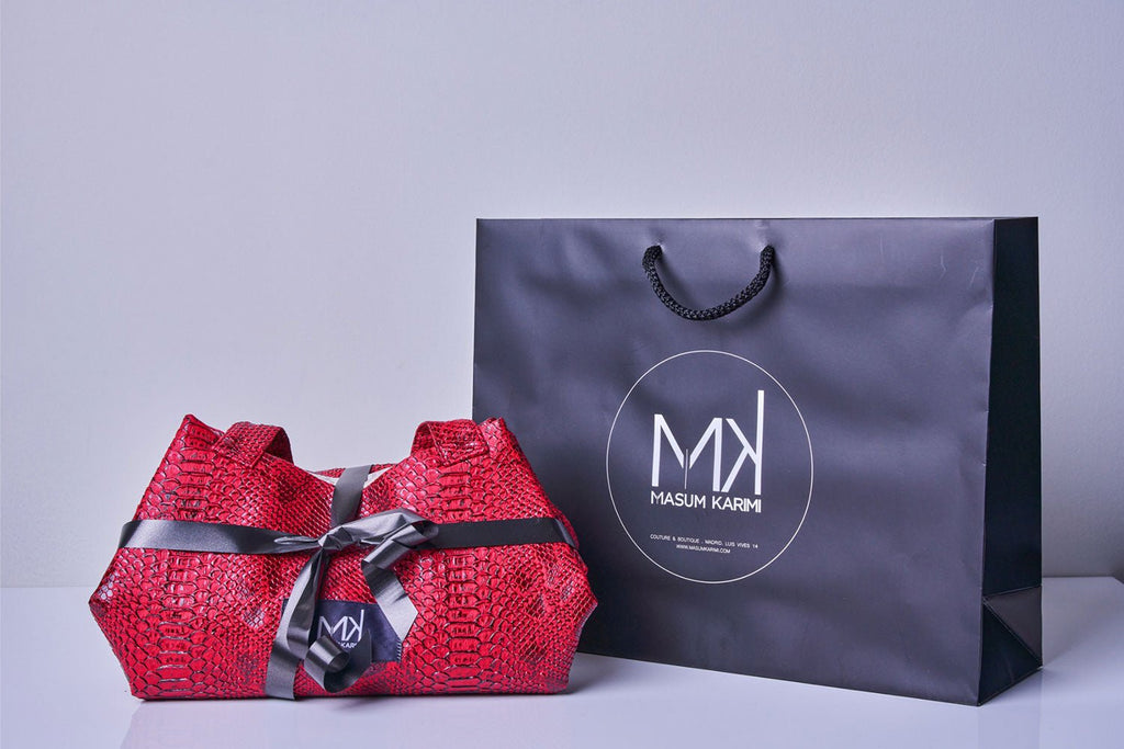 Bolso Tote Piel Vegana Rojo - Masum Karimi