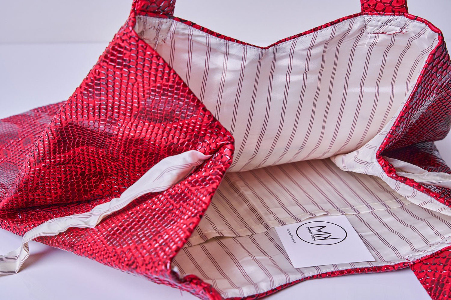 Bolso Tote Piel Vegana Rojo - Masum Karimi