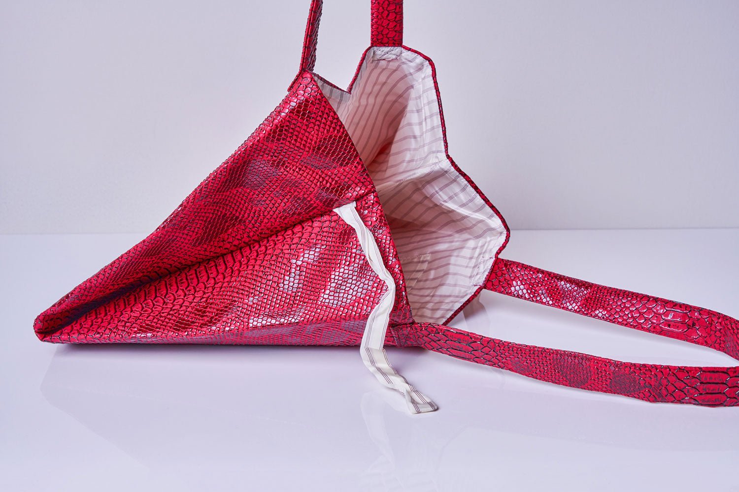 Bolso Tote Piel Vegana Rojo - Masum Karimi