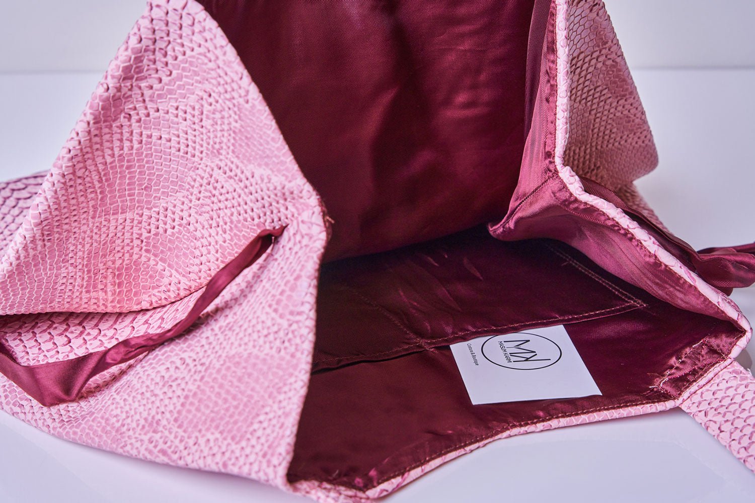 Bolso Tote Piel Vegana Rosa - Masum Karimi