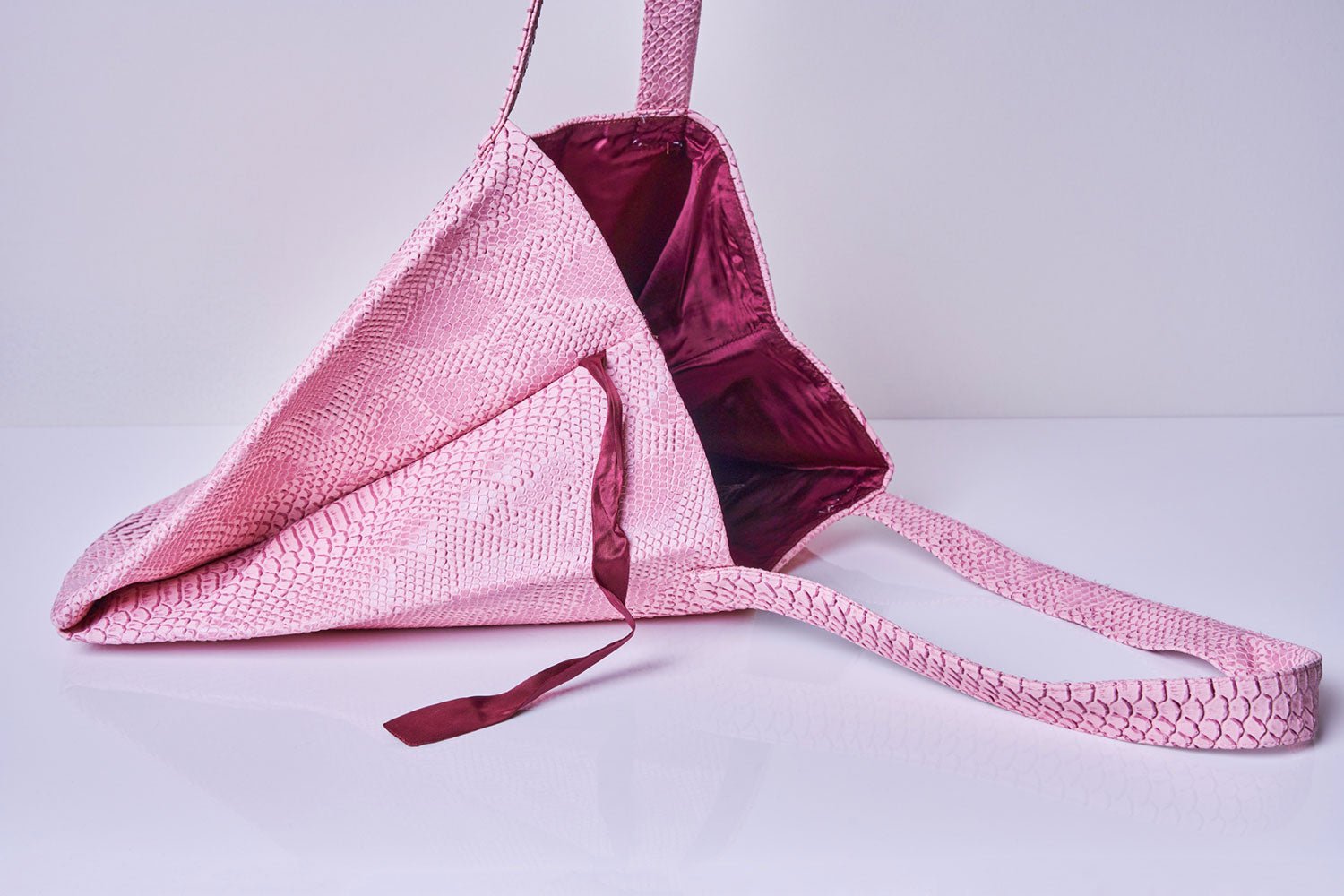 Bolso Tote Piel Vegana Rosa - Masum Karimi