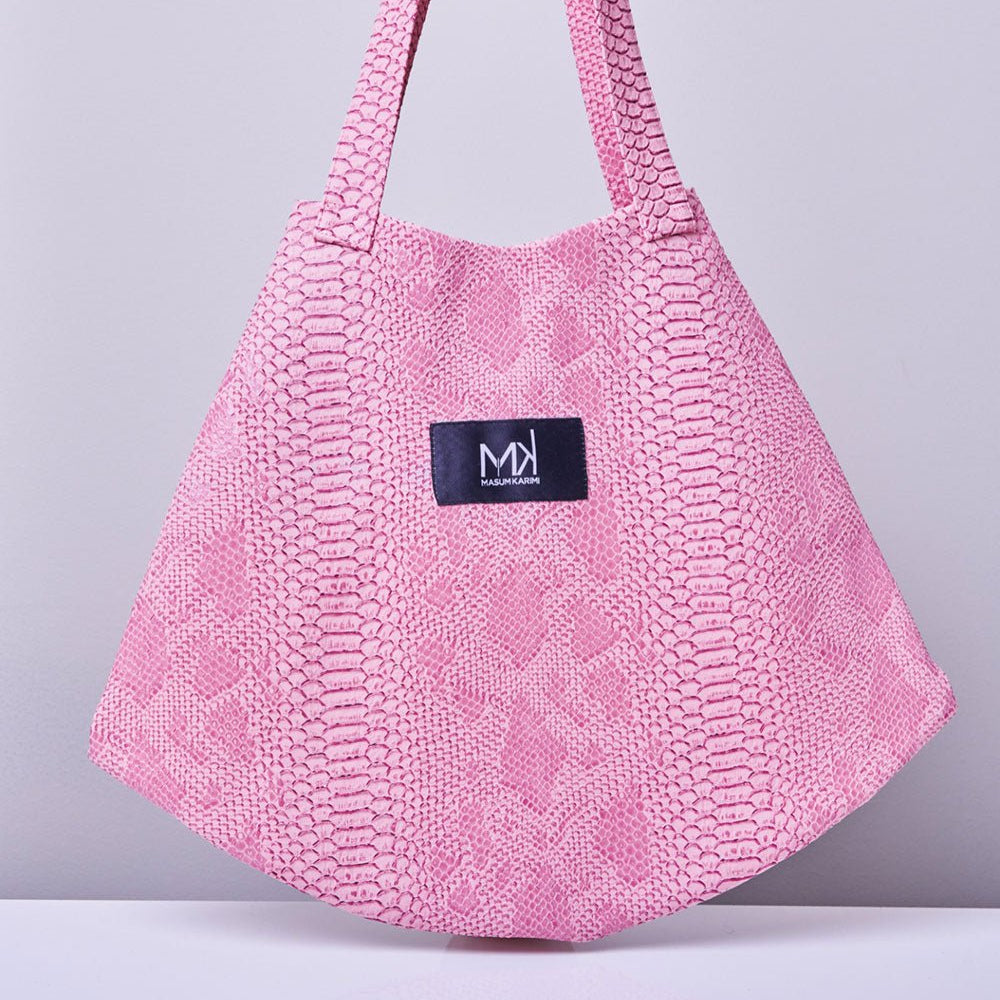 Bolso Tote Piel Vegana Rosa - Masum Karimi