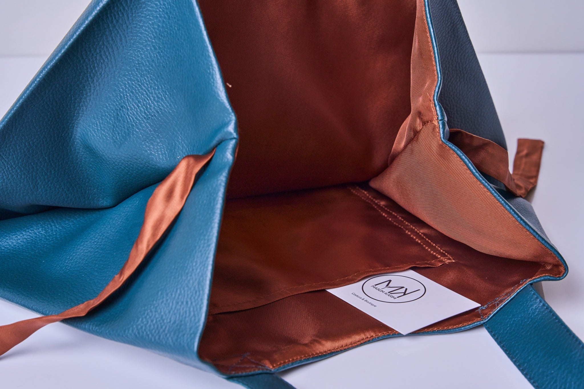 Bolso Tote Piel Vegana Verde Oscuro - Masum Karimi
