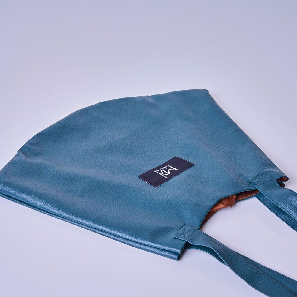Bolso Tote Piel Vegana Verde Oscuro - Masum Karimi