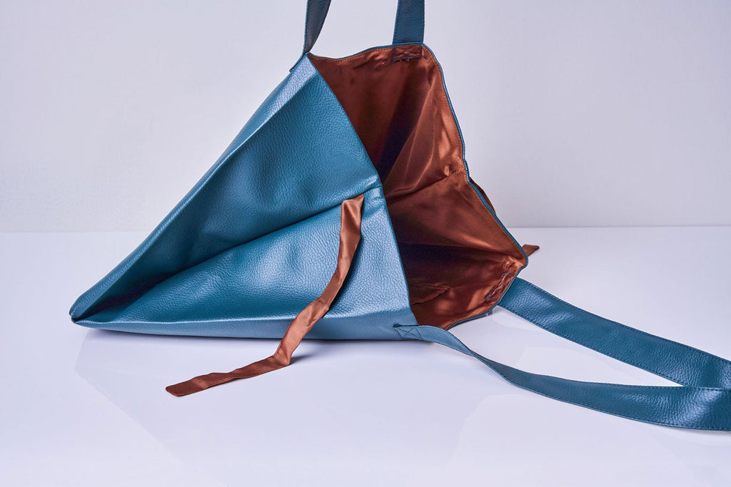Bolso Tote Piel Vegana Verde Oscuro - Masum Karimi