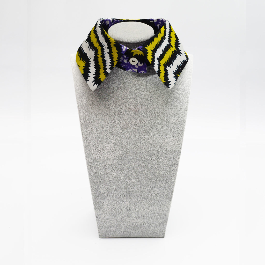 Cuello camisero de algodón con botón 3D - Masum Karimi