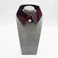 Cuello camisero de algodón granate - Masum Karimi