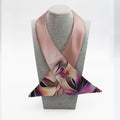 CUELLO CRUZADO RASO ESTAMPADO FLORAL - Masum Karimi