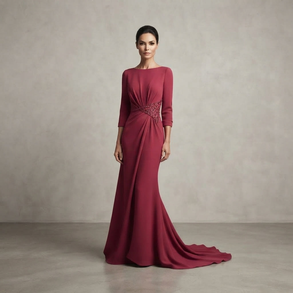 traje madrina alta costura vaporoso