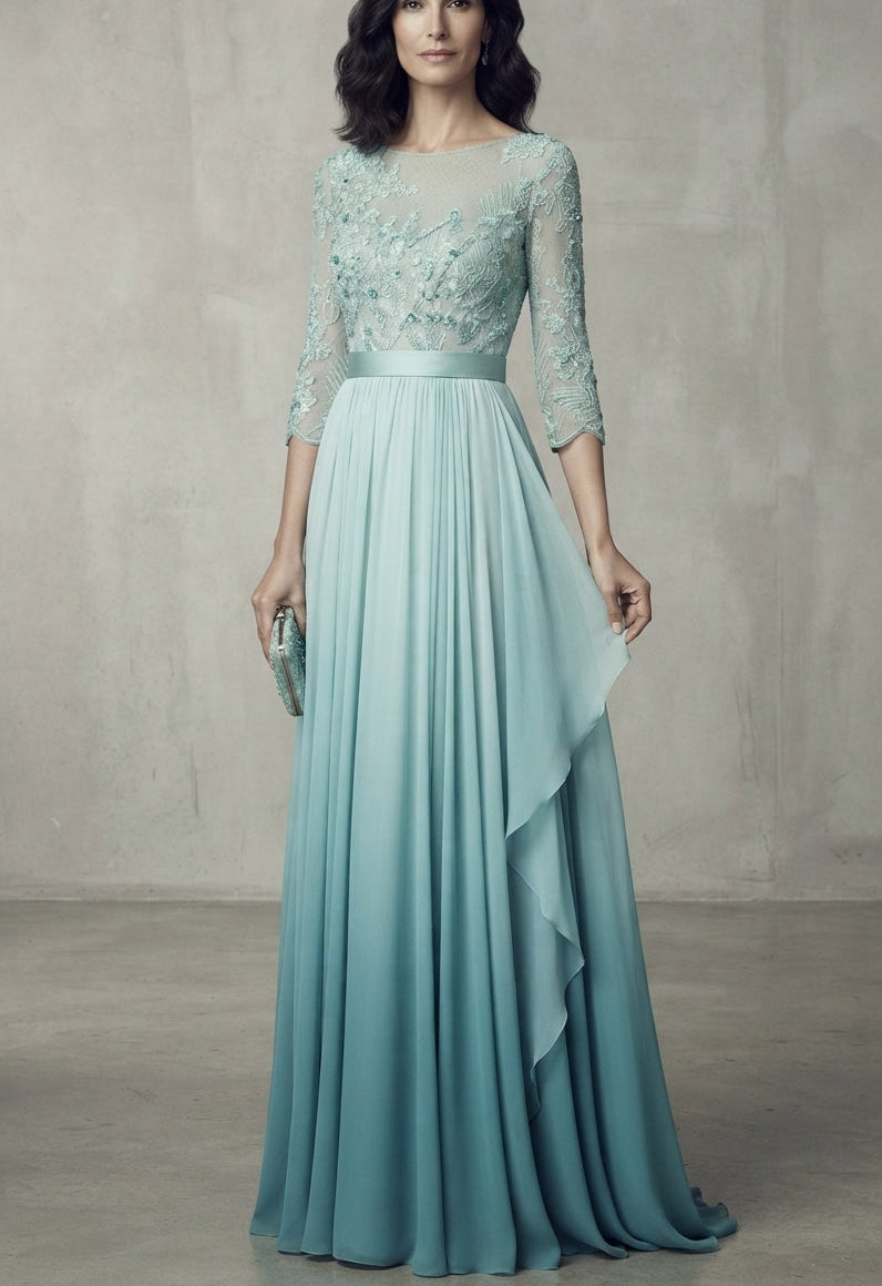 Traje madrina vaporoso