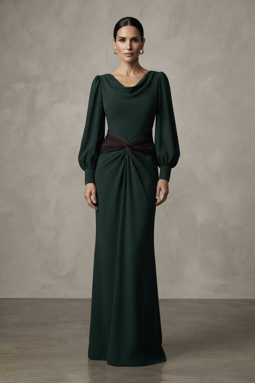 traje madrina elegante