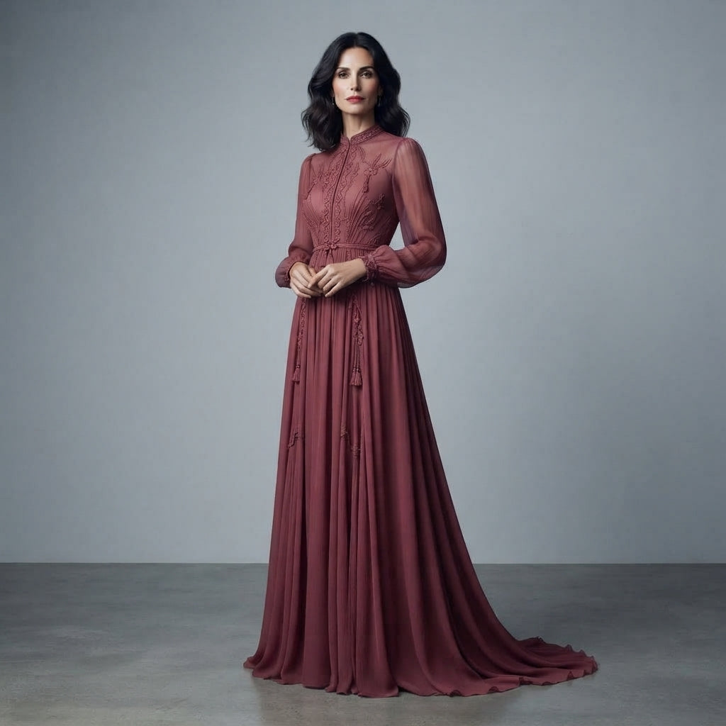 traje madrina estilo elegante y recatado