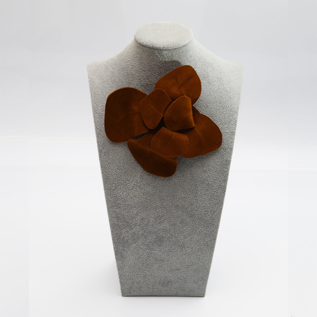 Flor de cuero marrón chocolate - Masum Karimi