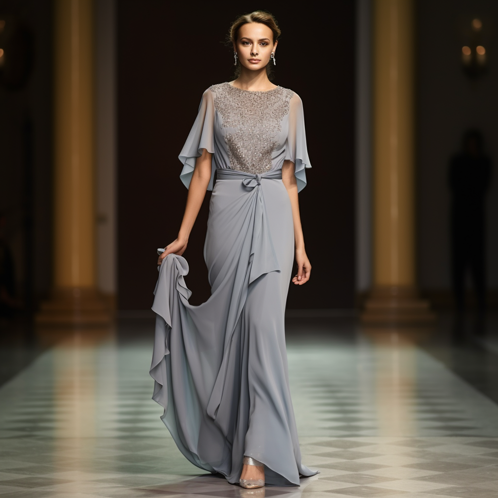 Vestido de lujo confeccionado a mano que refleja la delicadeza de la naturaleza y la fuerza del diseño couture.