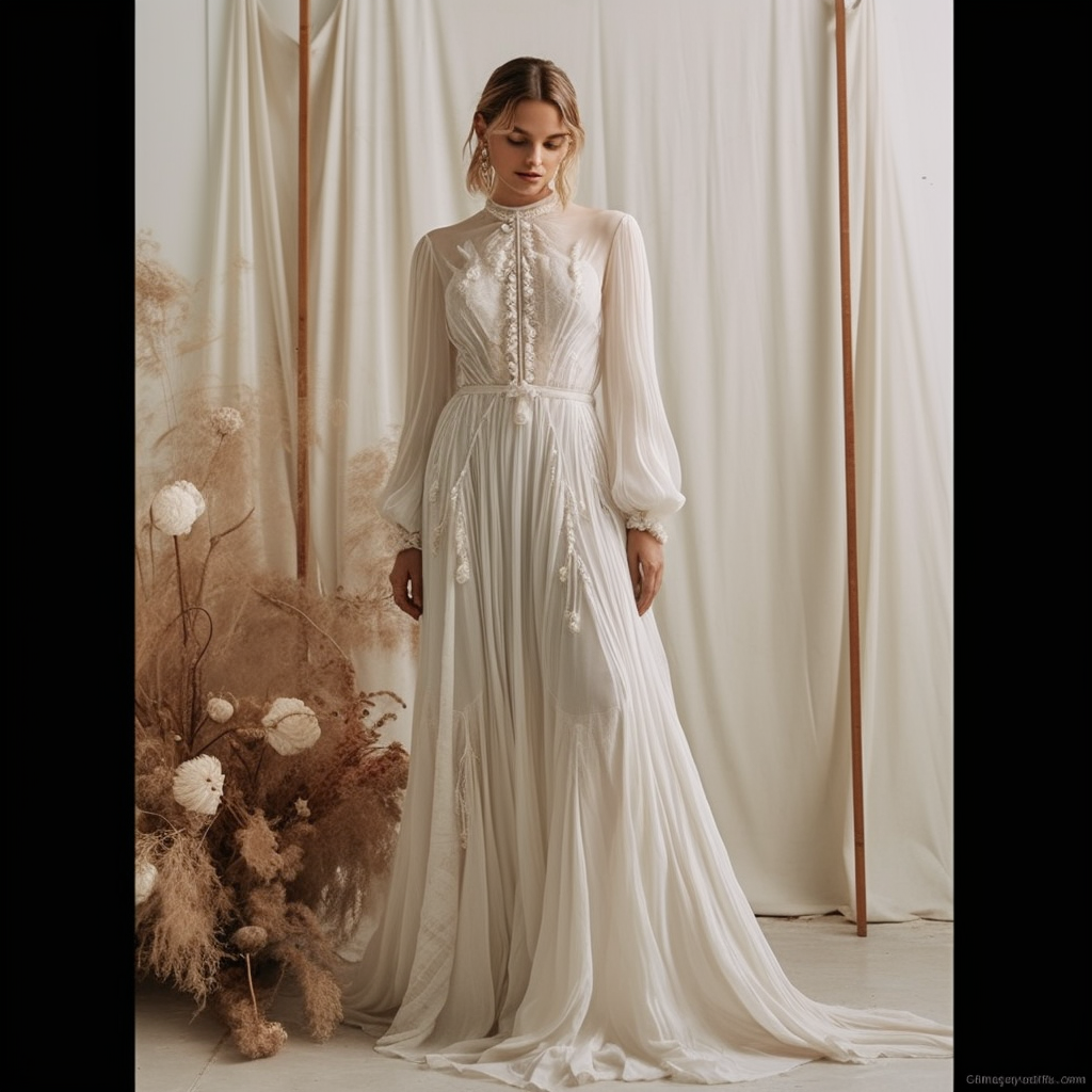 Vestido de alta costura nupcial que se habita desde la autenticidad.